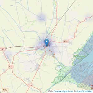 Poyntons Consultancy Commercial - Lincolnshire Office listings heatmap