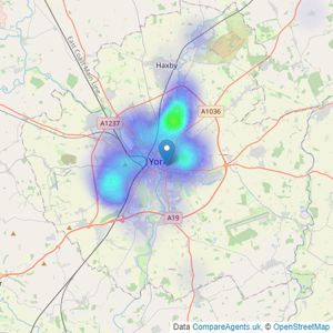 Preston Baker - York listings heatmap