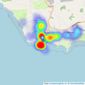 Prestons - Porthcawl listings heatmap