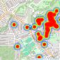 Prickett & Ellis - Crouch End listings heatmap