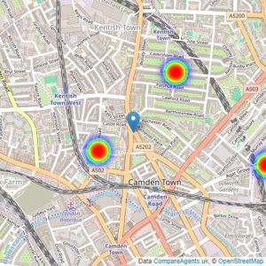 Primden Group - Camden listings heatmap