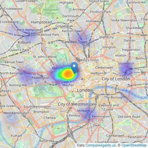 Prime Collection - London listings heatmap