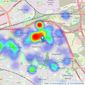 Prime Estates - Castle Bromwich listings heatmap