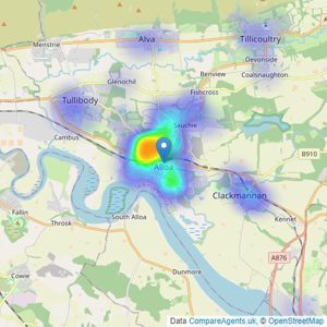 PRIMROSE PROPERTIES - Alloa listings heatmap