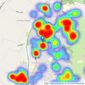 Priory Property Services - Biddulph listings heatmap