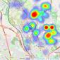 Priory Property Services - Tunstall listings heatmap