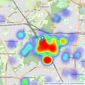 Proctors - Petts Wood listings heatmap