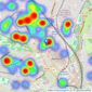 Proffitt & Holt Partnership - Watford listings heatmap