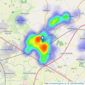 Profiles Estate Agents - Hinckley listings heatmap