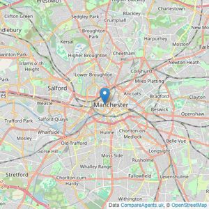 Property 9 Auctions - Manchester listings heatmap