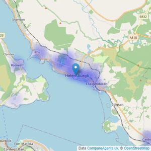 Property Bureau - Helensburgh listings heatmap