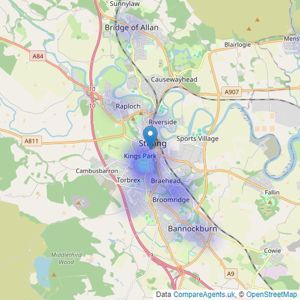 Property Bureau - Stirling listings heatmap