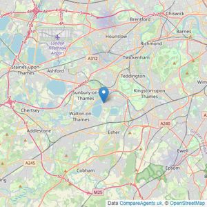 Property Eagle - Surrey listings heatmap