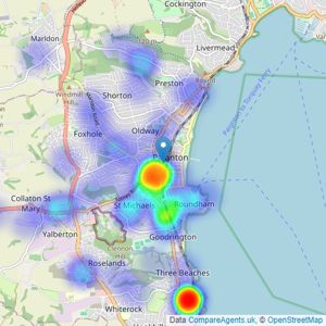 Property Ladder - Paignton listings heatmap