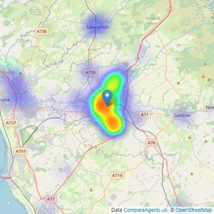 Property Matters Ltd - Kilmarnock listings heatmap