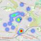 Property Shop - Parkstone listings heatmap