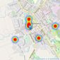 Property Shop - Sales - Barnoldswick listings heatmap