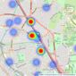 Property Sisters - London listings heatmap