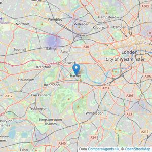 Property Solvers - London listings heatmap