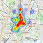 Property World Penge - London listings heatmap