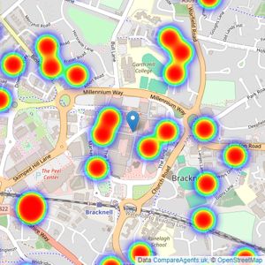 Prospect Estate Agency - Bracknell listings heatmap