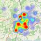 PSP Homes - Haywards Heath listings heatmap