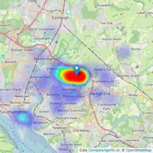 Pure Estate Agents - West End listings heatmap