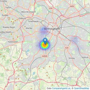 PURPLE FROG ASSET MANAGEMENT LIMITED - Birmingham listings heatmap