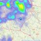 Purplebricks - covering Birmingham listings heatmap