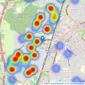 Putterills - Welwyn Garden City listings heatmap