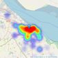 Pygott & Crone - Grimsby listings heatmap