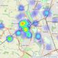 QualitySolicitors Parkinson Wright Estate Agents - Worcester listings heatmap