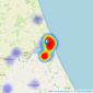 Quick & Clarke - Hornsea listings heatmap