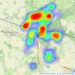 Quirks - Billericay listings heatmap