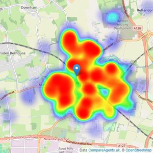 Quirks - Wickford listings heatmap