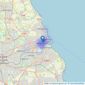 R A JACKSON & SON LLP - North Shields listings heatmap