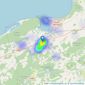 R & R Urquhart Property - Forres listings heatmap