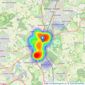 Raine & Co - Hatfield listings heatmap