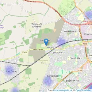 Randalls Residential - Basingstoke listings heatmap