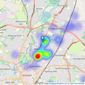 Rathods - Leicester listings heatmap