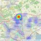 Ray & Brown Ltd - Cardiff listings heatmap