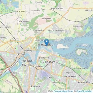 RD Property Sales - Covering Medway and Swale listings heatmap