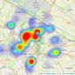 Reades - Hawarden listings heatmap