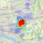 Readings Property Services - Elm Park - Sales listings heatmap