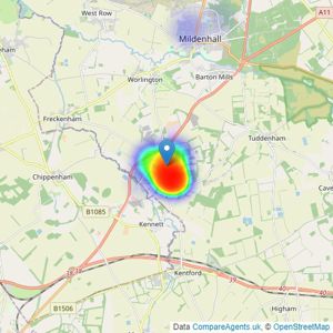 Readwin Barclay - Red Lodge listings heatmap