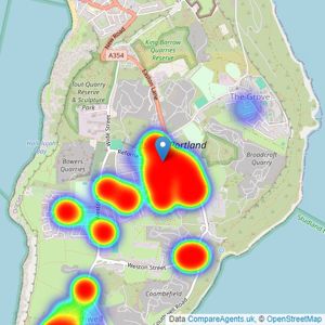 Real Estate Bureau - Portland listings heatmap