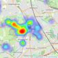 Real Estates - Totteridge listings heatmap