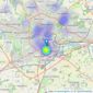 Reality Estate Agents Ltd - Norwich listings heatmap