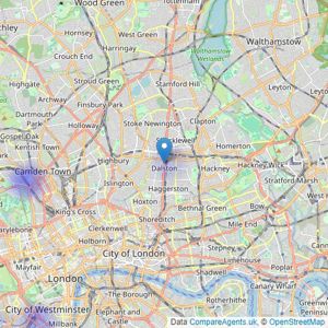 Red Property Partnership - London listings heatmap