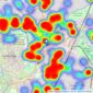 Redmayne Arnold & Harris - Cambridge listings heatmap